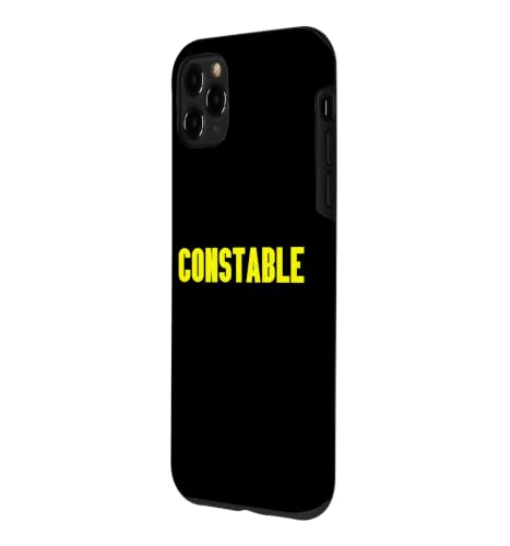 Constable Impression jaune sur le devant de la police Coque pour iPhone 11 Pro Max – vue 2