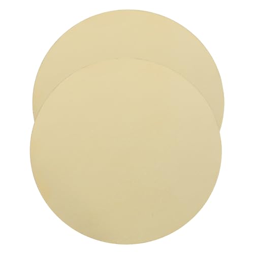 HOMOCONO 2pcs Brass Disc Jewelry Brass Plate Metal Plates for Jewelry Brass Plates for Crafts Brass Plate for Crafts Brass Plates for DIY Jewelry Brass Plate for Jewelry Golden