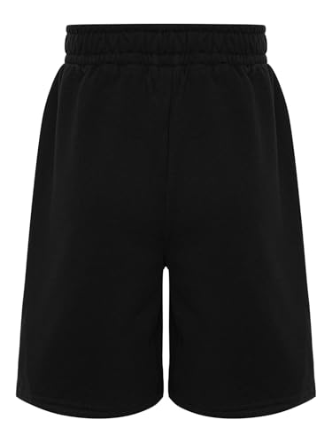 Jhaoyu Kids Boys Multi-Sport Shorts Elastic Waist Solid Color Classroom to Track Running Essential Growth Spurts Ready4