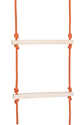BOFFLE-Rope-Climbing-Ladder-IndoorOutdoor-for-Kids-Ninja-Ladder-Kid-Ladder-for-4-to-10-Years-Orange