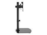  Vision VFM-DSDB mueble y soporte para dispositivo multimedia Multimedia stand Black Flat panel - Soporte para equipo multimedia (Multimedia stand, Black, Steel, Flat panel, 16 kg, 33 cm (13\"))