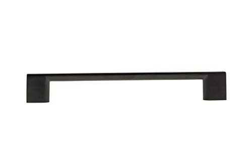 Image of Richelieu Hardware BP816096BORB Armadale Collection 3 3 /4-inch (96 mm) Center-to-Center Brushed Oil-Rubbed Bronze Modern Cabinet and Drawer Pull Handle for Kitchen, Bathroom, and Furniture