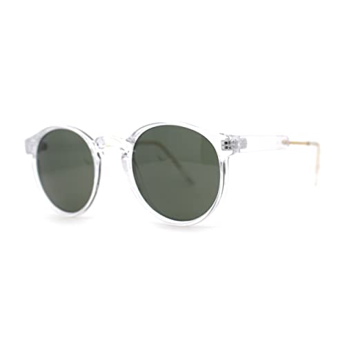 Mens P3 Iconic Keyhole Round Thin Plastic Sunglasses2