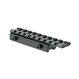 TPO 3/8' to 7/8' Dovetail to Picatinny Adapter Mount, Low Profile Dovetail to Picatinny Rail Adapter, 11mm to 20mm Picatinny Rail Riser Mount (1 PC-9 Slots)