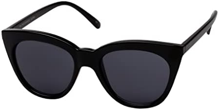 Le Specs Women's Halfmoon Magic Sunglasses, Black/Smoke Mono, One Size