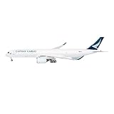 OQMAZO 1:400 for Cathay Pacific A350F Freighter Aircraft Die-Cast Alloy Model Transport Plane Scale Metal Airplane