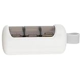 HANABASS Tragbare Kunststoff Pillendose Weiß Großer Reise medizinorganizer mit Dicht Schließendem Deckel Feuchtigkeits Staubgeschützt Kompakt für Unterwegs und Outdoor einsatz