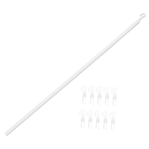 HOLIDYOYO Blind Accessories Kit 117cm Blind Stick Tilt Wand Drapery Rod Hooks Easy to Assemble Plastic