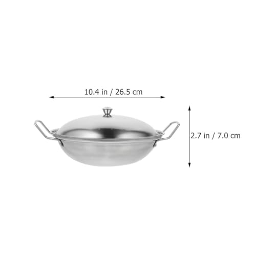 Tapa para Wok de acero inoxidable gruesa y antiadherente miniatura 2