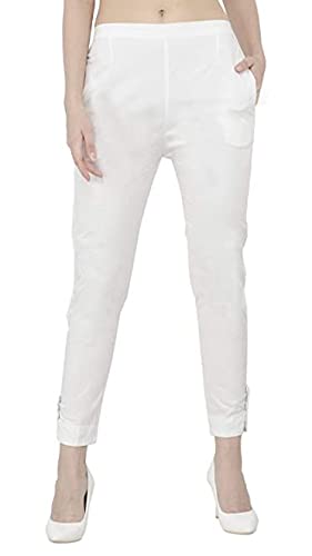 Women Cotton Lycra Regular Fit Trouser
