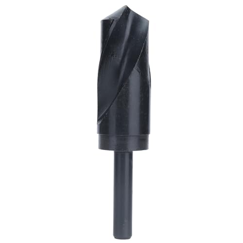 Drill Bits, 35mm Small Shank Drill Bit High Speed Steel 118 Degree Spiral Drilling Bit with 1/2in Small Shank, Pin Vises