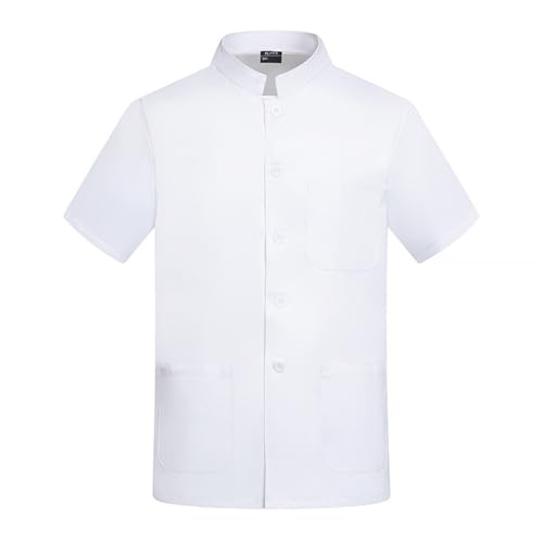 Chef Apron for Men Professional White Unisex Black Classic Short Sleeve Cardigan Button Custom Chef Coat Camisas para De Hombre