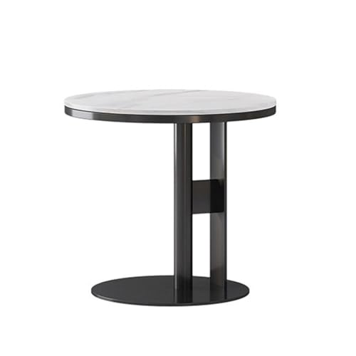 eexbz Sofa Modern Simple Rock Slab Coffee Table Iron Bedside Cabinet Small Coffee Table Nordic Simple Living Room Round Side Table Sofas for Living Room