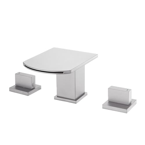 Robinet mitigeur de salle de bain 3 trous cascade pour vasque