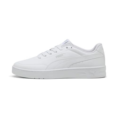 Puma Court Classic Clean Sneaker, Unisex, Weiß, Kühles Hellgrau, 11 UK – Ansicht 3