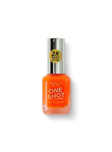 Absolute New York One Shot Nail Polish (Neon Orange) #TOP10