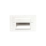 WAC Lighting WL-LED100TR-C-WT 120V Trimless Horizontal Step Light, 3000K
