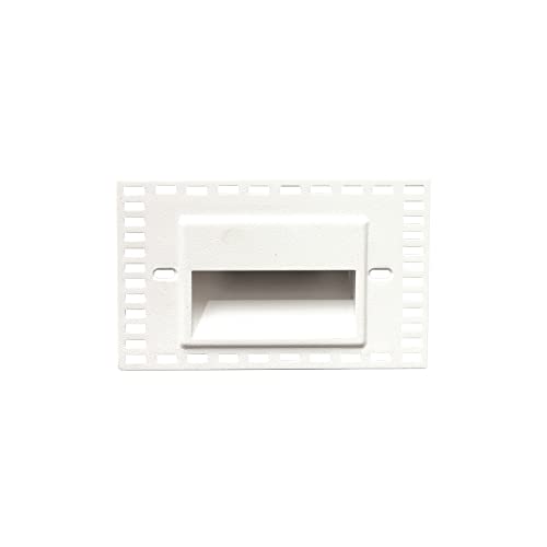 WAC Landscape Lighting, LEDme 120V LED Horizontal Invisible Trim Step and Wall Light 3000K Warm White Built-in LED in White