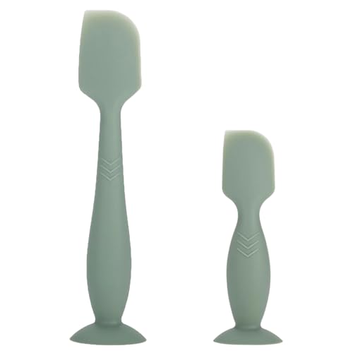 ROXANEPIG 2 Pack Baby Diaper Cream Spatula - Baby Diaper Rash Cream Applicator for Butt Paste Diaper Creams - Diaper Cream Brush for Newborn Essentials (Green)