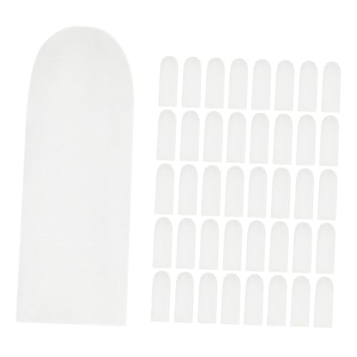 GOOHOCHY 200pcs Cotton Finger Cots Finger Covers Sweat Finger Toe Finger Protection Covers Finger Protection Cots Finger Glove for Scald Protection Compact Finger Protector White