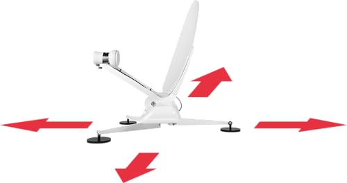 Camping First Satmex mobil 3 – Vollautomatische Sat-Antenne (Für den mobilen Einsatz, selbstständige Ausrichtung auf Astra 19,2° Ost, Keine Separate Stromversorgung nötig) – Anthrazit