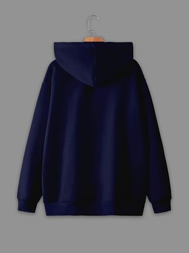 Image of Mack Jonney Solid Hooded Cotton Fleece Sweatshirt for Men-VMACK639116