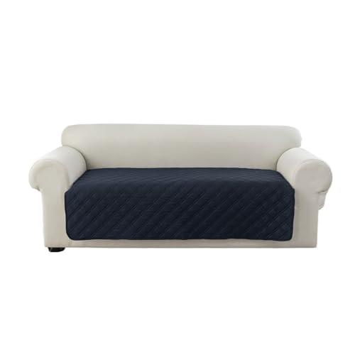 Housse de canapé imperméable 1 pièce bleu foncé taille 100 x 170 cm - 2