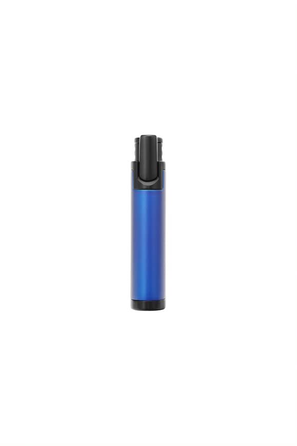 Encendedor Colibri Belmont Jet Único Azul Metálico miniatura 7