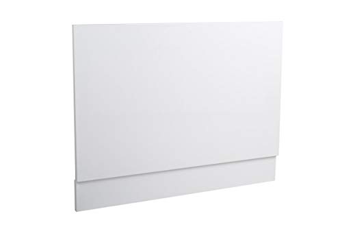 Aquariss Modern Bathroom High Gloss White 750 mm Wrapped Wood Bath End Panel