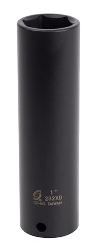 SUNEX TOOLS 232xd 1/2-Inch Drive 1-Inch Extra Deep Impact Socket