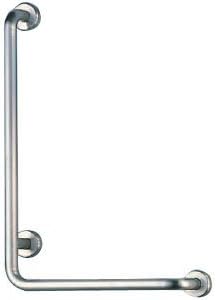 シロクマ ステンレス L形丸棒握りバー (左)ヘアーライン NO-810L