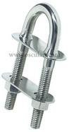 Cavalier U raccord conique inox poli miroir haute finition