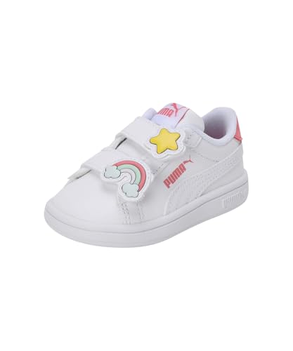 PUMA Smash 3.0 à Scratch chaussure basse blanche avec maintien ajusté pour pieds sensibles