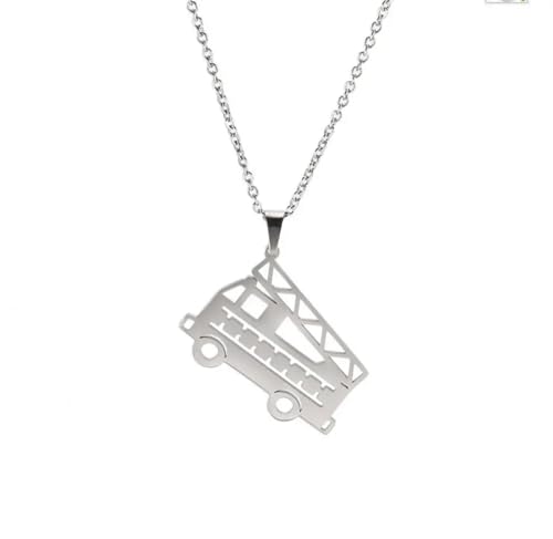 Collier camion de pompier pour enfant accessoire style mignon