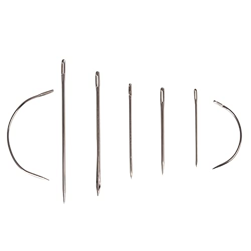 14 PCS Upholstery Sewing Needles Set Hand Repair Curved Carpet Leather Repair Needles (14)