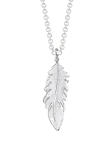 Collier plumes argent 925 le cadeau bohème idéal pour elle
