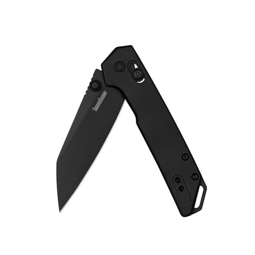 Image of Kershaw Mini Iridium Folding Pocket Knife, 3 inch D2 Steel Blade, DuraLock, Aluminum Handle, Pocketclip