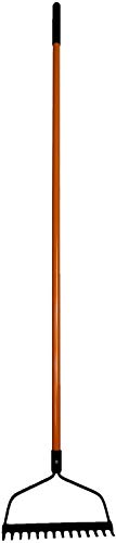 Ashman Bow Rake – Heavy Duty Raker to Gather Fallen Leaves, Equipped