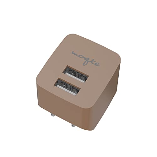 多摩電子工業株式会社 コンセントチャージャー USB-A×2PORT 多摩電子工業MQ-A77U-CL カフェラテ 合計最大出力2.4A 急速充電に対応