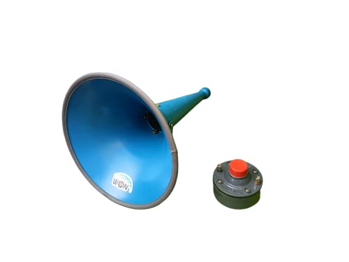 Image of WON wired Loudspeaker Pa System With 60 Watt Driver Unit Heavy Metal Body Blue Colour Size 12 Inch
