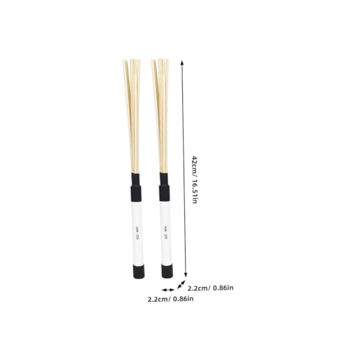 Baquetas de madera para batería Vaguelly, para adultos, equipo de percusión miniatura 2