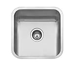 fregadero franke bajo encimera 40 x 40 Incluye: válvula canasta 3 1/2” con rebosadero, desagüe tradicional y sifón.