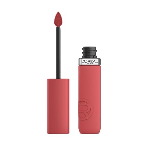 L'Oréal Paris - Rouge à Lèvres Liquide - Couleur Intense & Fini Mat - Longue Tenue - Sans Transfert - À L'Acide Hyaluronique -...
