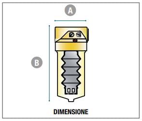 Mini dosatore di polifosfati proporzionale con by pass Euroacque mod. DX