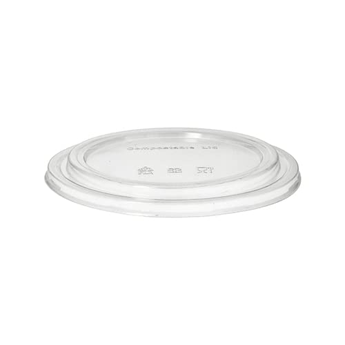 PAPSTAR 300 coperchi per insalatiera to Go, in PET rotondo, Ø 15 cm, 2 cm, trasparente