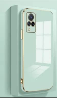 Apurb store for Vivo V21 5G Case Luxury Straight Edge Plating Soft TPU Cover Camera Shockproof Bumper Gold Frame Cover for Vivo V21 5G (Mint) (B0BS9WXH17) Amazon Price History, Amazon Price Tracker