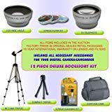  Kit de 12 accessoires DLX pour Olympus C-740 C-750 C-765 C-770