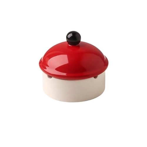 Cendrier Cendrier de Table avec Couvercle, cendrier Portable Simple en céramique for l'intérieur et l'extérieur, for la Maison et Le Bureau, également Un cendrier décoratif