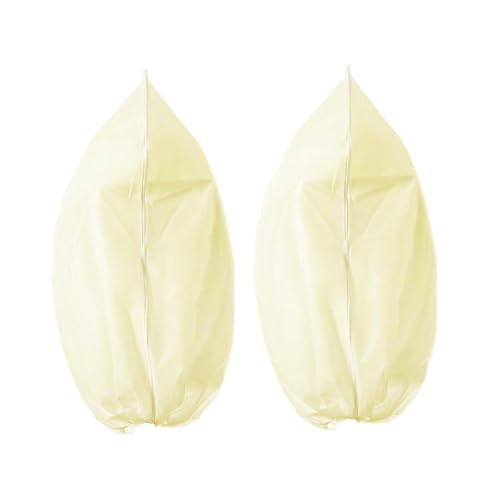 Besga 2ピース 植物カバー 冬用植物霜防止カバー 不織布 霜防止カバー 屋外植物用 果樹鉢植え, 120cm×180cm