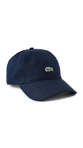 Consejos para Comprar Lacost . 44 Lacoste Gorra de Sarga de algodón con Logotipo Lateral, Azul Marino, One Size